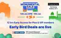 Flipkart Monumental Sale 10% Instant Discount on HDFC Bank Credit Cards & EMI Transactions