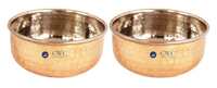 Crockery Wala And Company Set of 2 Steel Copper Bowls
