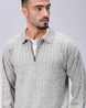 THE INDIAN GARAGE CO Men Cable-Knit Oversized Polo Sweater