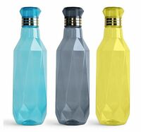 HomeWiz Unbreakable Plastic Water Bottle, 1 Litre Each (Set of 3)