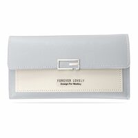 Kraptick Women's Wallet -Stylish and Compact Purse Clutch Wallet for Women, Stylish Card Coin Holder, Debit Card Holder, Money Organizer and Travel Wallet for Women with 8 Slots (Light Gray)