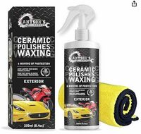 Ceramic Polish Waxing for Car - Antson 250ML Easy To Apply Hydrophobic Spray With Extreme Gloss, Slickness & UV Protection, More Durable Than Other Car Polish & Wax