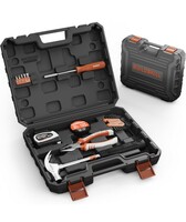 BUILDSKILL 18 Pieces Hand Tool Kit for Home | 3 Meter Auto Measuring Tape | Electrical Tape | Claw Hammer | Screw Driver Handle | Allen Key Set | Plier | Multi-purpose Tools Kit For Home Use 