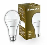 Bajaj LEDZ 8.5W Rechargeable Emergency Inverter LED Bulb, Cool Day Light, White, Upto 4 Hours Battery, b22d
