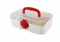 Primelife Medico Small First Aid Box, White, Plastic, Rectangular
