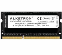 ALKETRON Black Unicorn Series - 8GB DDR3L RAM (Memory) 1600MHz CL11 SODIMM - PC3L 12800s for Standard & Gaming laptops; Notebook; MAC - 3 Year Warranty