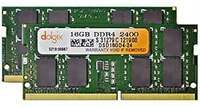 DOLGIX 32GB KIT (2x16GB) DDR4 2400MHz PC4-19200 Non-ECC Unbuffered 1.2V CL17 2Rx8 Dual Rank 260 Pin SODIMM Laptop Notebook Memory Ram Module Upgrade 

