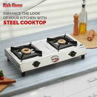 ISI certified Classic Unite Stainless Steel Manual Gas Stove (2 Burners)