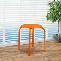 Apply ₹1000 coupon HomeTown Dane Engineered Wood Stool in Orange Colour
