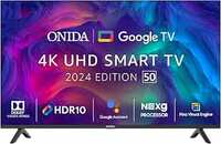 ONIDA 125 cm (50 inch) Nexg Series 4K Ultra HD LED Smart Google TV 50UIG (Black)