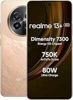 Realme 13+ 5G (Victory Gold, 8GB RAM, 256GB Storage) 6.67" AMOLED Display | 80W Ultra Charging DAK | Dimensity 7300E
