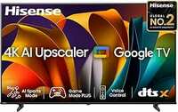 Hisense 164 cm (65 inches) E6N Series 4K Ultra HD Smart LED Google TV 65E6N (Black)
