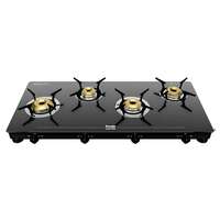 Preethi Luxe Max 4 Burner Glass Top Gas Stove With Driptray Less Infinity Design, With Jumbo Burner  Apply ₹500 coupon 