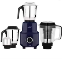 V-Guard Sturdy QuadraFlow Design Juicer Jar 750 W Juicer Mixer Grinder  Citius, 4 Jars, Blue