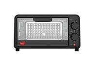 Pigeon Oven Toaster Grill 9 Liters OTG without Rotisserie for Oven Toaster and Grill for grilling and baking Cakes (Grey)
