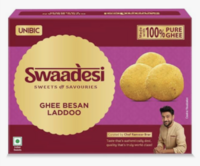 Fresh Unibic Swaadesi Ghee Besan Laddoo and Laxmi Dhar Rasgulla [location specific]