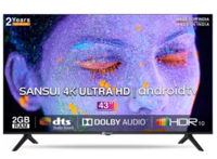 Sansui 109 cm (43 inch) Ultra HD (4K) LED Smart Android TV (Mystique Black)