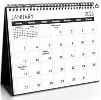 Accuprints Desk Calendar Jan 2025 till Dec 2025-Size 9.5 x 7.1 inch Standing Desk Calendar,(2025)