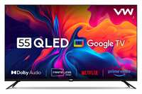 VW 140 cm (55 inches) Pro Series 4K Ultra HD Smart QLED Google TV VW55GQ1 (Black)