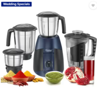 Prestige Supreme 750 W Juicer Mixer Grinder  (Atlas Supreme | 4 Jars | Black, Blue)