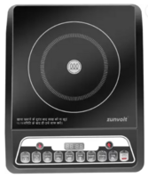 ZunVolt 2000 W Induction Cooktop Push Button  (Black, 2000W Unbreakable Glass Cooltouch Shockproof)