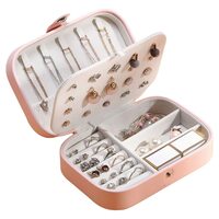 YouBella Jewellery Organiser Leather Zipper Portable Storage Box Case