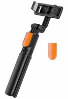 amazon basics Bluetooth-Enabled Extendable Selfie Stick/Tripod with Wireless Remote, 360-Degree Adjustable, Compatible with iPhone and Android Smart Phones (Black)