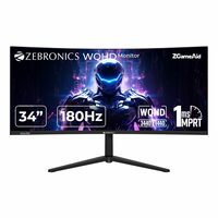 ZEBRONICS N34A 34"(86.4 cm) 1500R Curved Ultrawide Gaming Monitor (New Launch)
