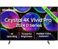 Samsung 138 cm (55 inches) D Series Crystal 4K Vivid Pro Ultra HD Smart LED TV UA55DUE77AKLXL (Black)