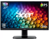 Acer KA 68.58 cm (27 inch) Full HD LED Backlit IPS Panel HDMI and VGA Tilt-able Stand Monitor (KA270H)