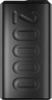 Ambrane 20000mAh Powerbank, 22.5W Fast Charging, Triple Output (2 USB & 1 Type C), Power Delivery, Quick Charge for iPhone, Android & Other Devices, Made in India + Type C Cable (Stylo 20, Black)