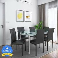 Flipkart Perfect Homes Luzon Metal 6 Seater Dining Set 