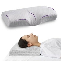 Wakefit Memory Foam Pillow | 1 Year Warranty | Cervical Pillow for Neck Pain, Pillow for Neck Pain, Orthopedic Pillow with Extra Curve Neck Support (‎51L x 31W x 10Hcm, Regular) 