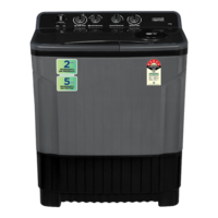 Croma 8 kg 5 Star Semi Automatic Washing Machine (Black)