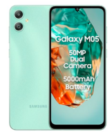 Samsung Galaxy M05 (Mint Green, 4GB RAM, 64 GB Storage) | 50MP Dual Camera | Bigger 6.7" HD+ Display | 5000mAh Battery | 25W Fast Charging | 2 Gen OS Upgrade & 4 Year Security Update | Without Charger