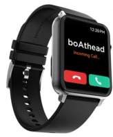 boAt Storm Call w/ 4.29 cm(1.69") Smartwatch (Bold Black Strap, Free Size)