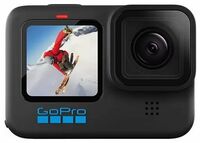 GoPro Hero 10 Waterproof with Front LCD and Touch Rear Screens, 5.3K60 Ultra HD Video, 1080p Live Streaming, Webcam, Stabilization Sports and Action Camera  (Black, 23 MP)