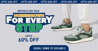 Neemans Republic day Sale | Upto 60% Off on Footwears + Extra 10% off for new users 