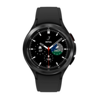 SAMSUNG Galaxy Watch4 Classic Smartwatch with Activity Tracker (46mm Super AMOLED Display, Water Resistant, Black Strap)