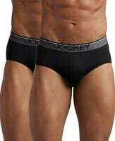 Jockey 8037 Men's Super Combed Cotton Solid Brief with Ultrasoft Waistband (Pack of 2) 