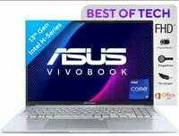 ASUS Vivobook 16 (2023), Intel Core i9-13900H 13th Gen, Thin & Light Laptop, 16" (40.64 cm) FHD+,(16GB/512GB SSD/Intel Iris Xe/Win 11/Office 2021/Backlit KB/Fingerprint/Silver/1.88 kg) X1605VA-MB946WS