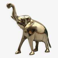 Elephant/Hathi Brass Idol for Positive Energy and Tranquility (12 cm)