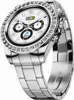 Fire-Boltt Blizzard Ultra 32.5mm (1.28) Premium Luxury Smartwatch with Jewel Studded Dial Smartwatch  (Silver Strap, Free Size)