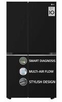 LG 655 L Frost Free Smart Inverter Double Door Side by Side Refrigerator (2023 Model, GL-B257HWBY, Western Black, Express Freezing | Multi Air-Flow)