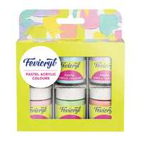 Fevicryl Multi Surface Pastel Acrylic Colours Kit 6 Shades X 15ML