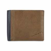 Tommy Hilfiger Tan & Navy Leather Men's Wallet (8903496147667)