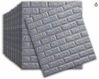 Rylan Self-Adhesive Waterproof PE Foam 3D Wall Panels Wallpaper Sticker for Bathroom, Living Room, and Home Decoration (70 x 77cm, Appx. 5.8Sq Feet)-1 Piece