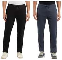 Jockey 9500 Men's Super Combed Cotton Rich Regular Fit Trackpants with Side Pockets Pack of 2