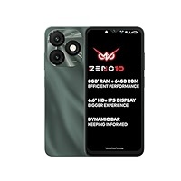 itel ZENO 10 6.6" HD+ Display with Dynamic Bar 3GB RAM + 64GB ROM, Upto 8GB RAM with Memory Fusion