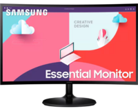 SAMSUNG 60.96 cm (24 inch) Curved Full HD VA Pane Monitor LS24C360EAWXXL